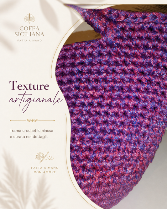 borsa artigianale colorata stile siciliano