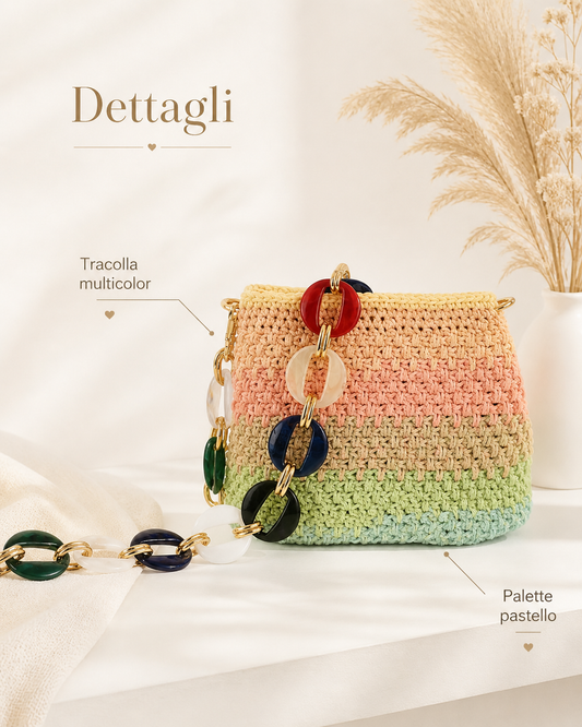 borsa handmade donna estiva colorata