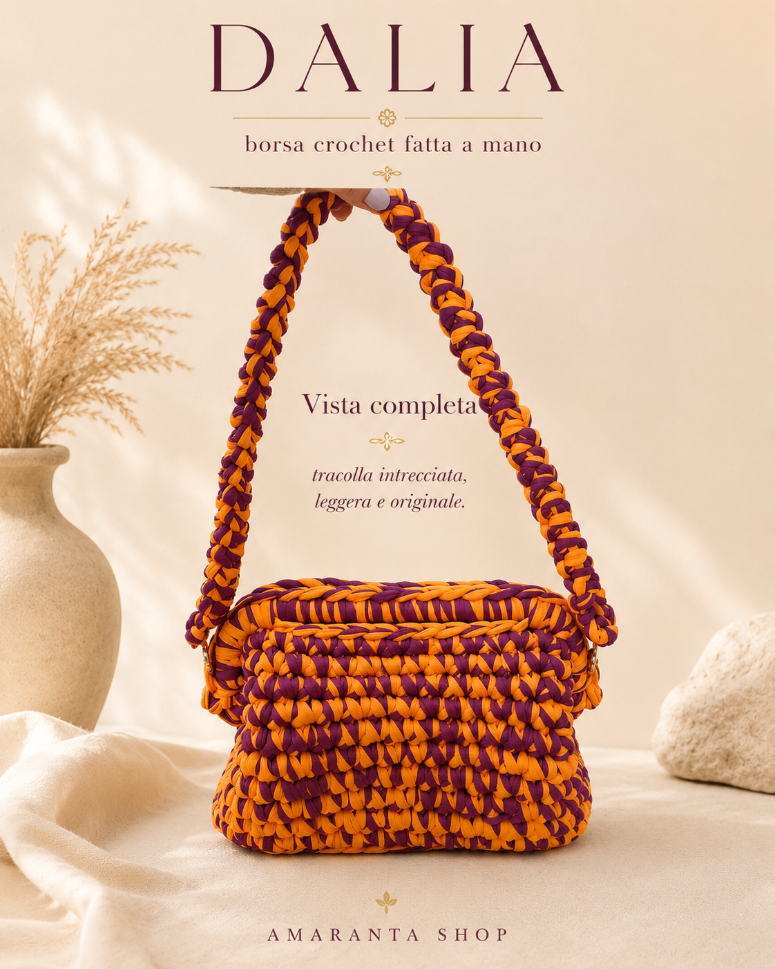 borsa handmade donna Amaranta Shop